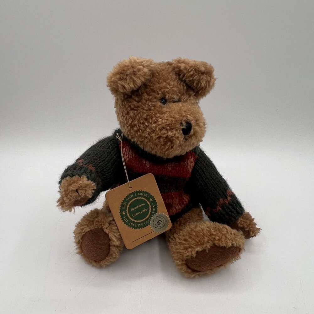 Boyds Bears Russet 11” Stuffed Plush w/ Tag & Sweater